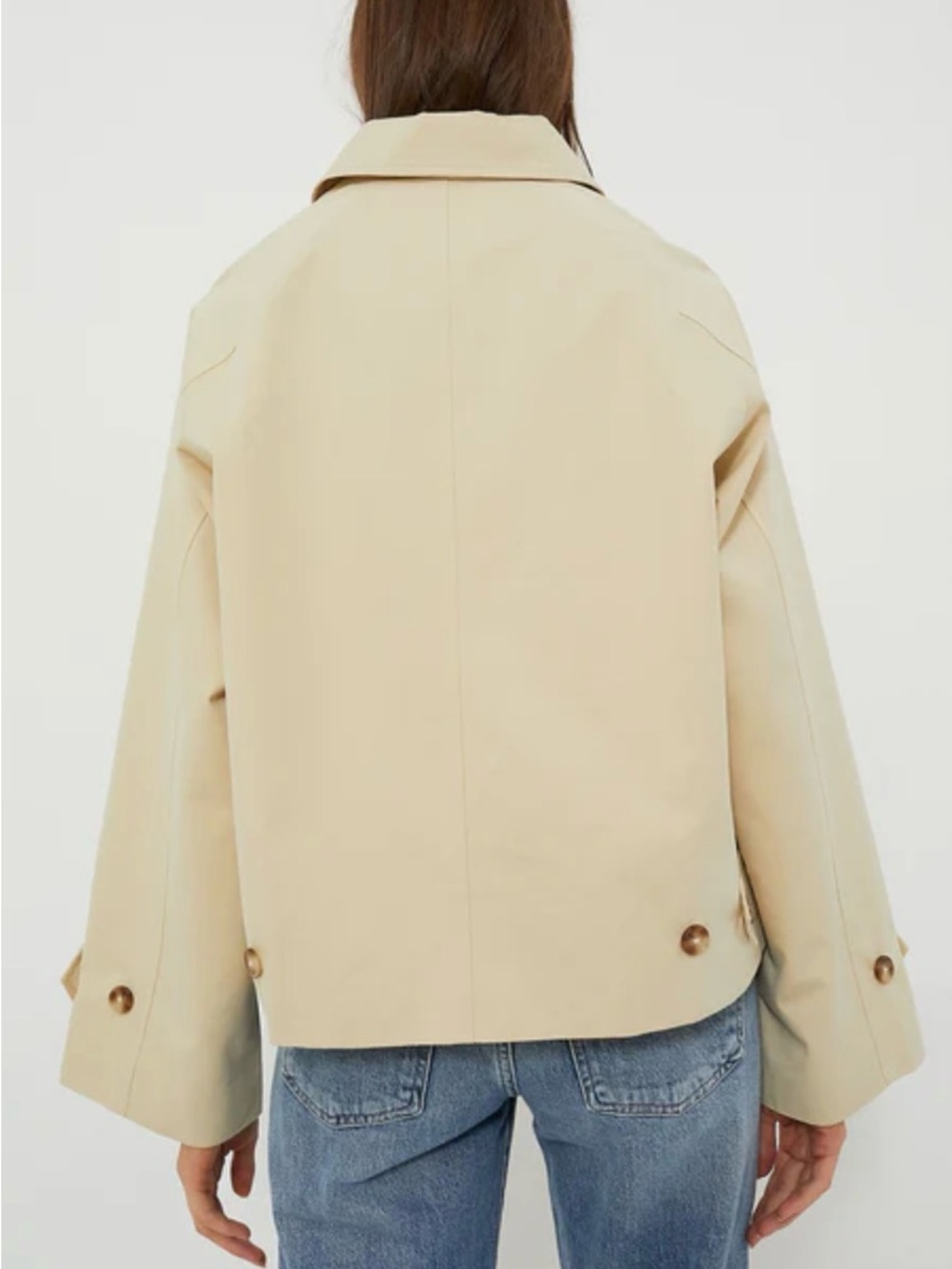 TUCKERNUCK NWT Khaki Drew Short Trench Coat in Tan size XS - Picture 4 of 8
